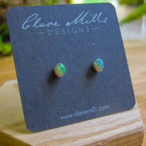 Ethiopian Opal Stud Earrings