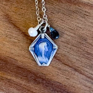 Mother Mary Antique Religious Necklace