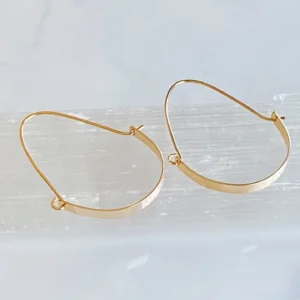 14k Gold Filled Swing Hoop Earrings