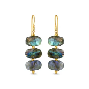 Triple Drop Labradorite Dangles