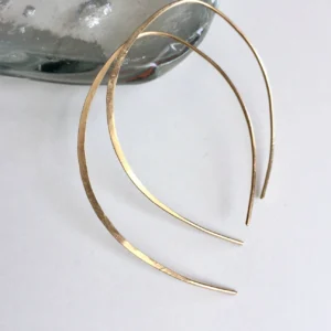 Gold Filled Open Hoop Earrings